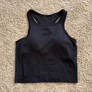 Lululemon ebb to street high neck tank black